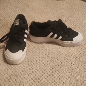 Adidas Nizza Platform Black and White